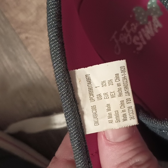 Jojo siwa blue jean rainbow colors bow ankle top shoes - Picture 3 of 5